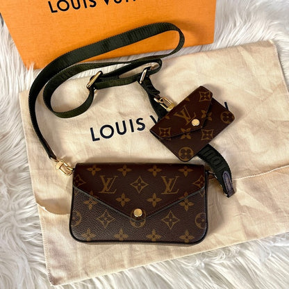 LOUIS VUITTON FELICIE STRAP & GO STYLISH BAG FOR WOMEN